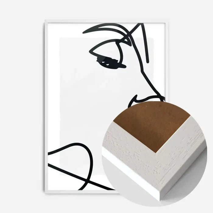 21x30cm | 8¼ x 11¾in / White Wood Frame