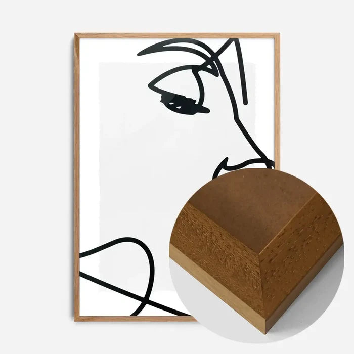 21x30cm | 8¼ x 11¾in / Oak Wood Frame