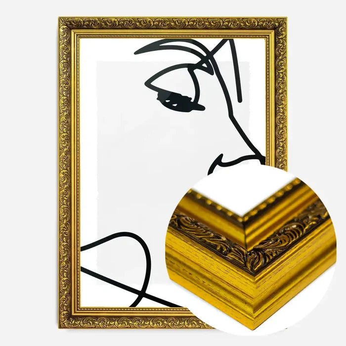 21x30cm | 8¼ x 11¾in / Gold Ornate Frame