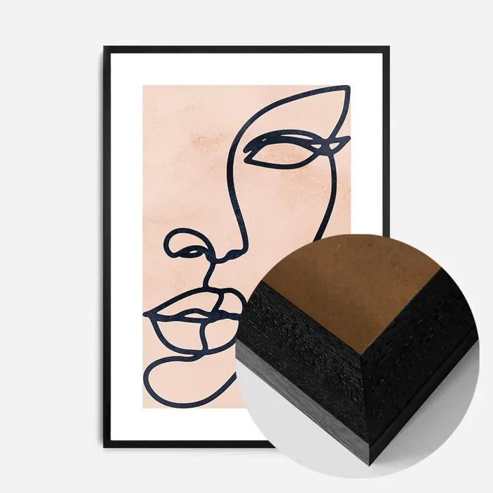 21x30cm | 8¼ x 11¾in / Black Wood Frame