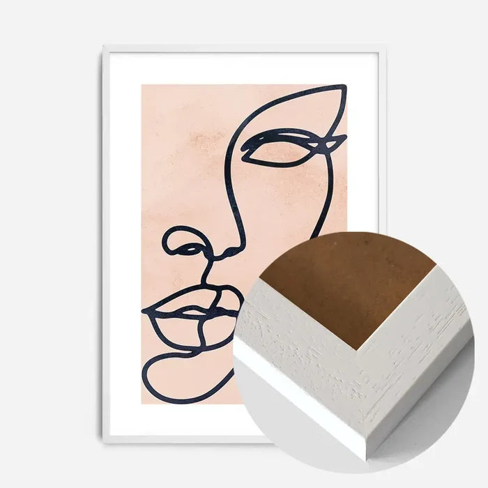 21x30cm | 8¼ x 11¾in / White Wood Frame