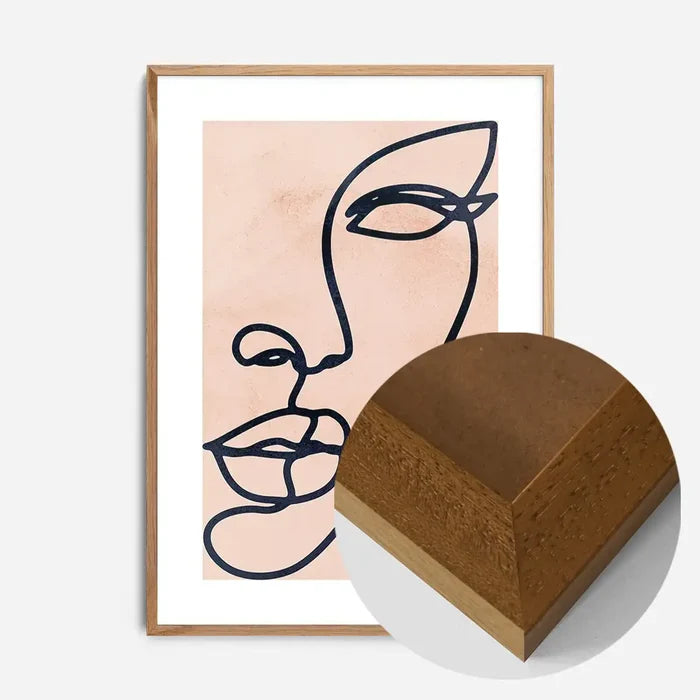 21x30cm | 8¼ x 11¾in / Oak Wood Frame