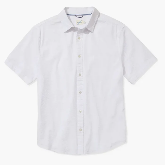 Fair Harbor Men's The Seersucker Short Sleeve Shirt