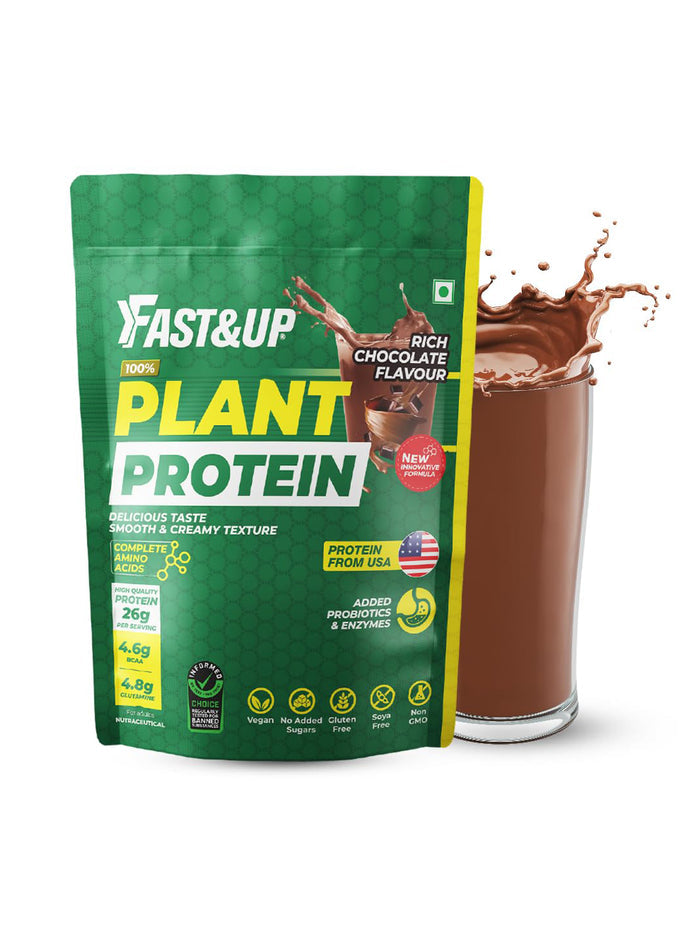 Fast&Up Plant Protein Powder Rich Chocolate (500g)