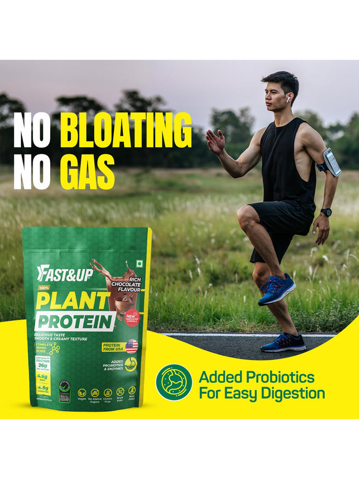 Fast&Up Plant Protein Powder Rich Chocolate (500g)