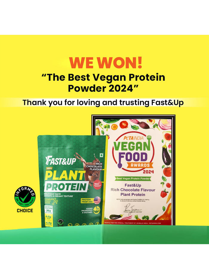 Fast&Up Plant Protein Powder Rich Chocolate (500g)