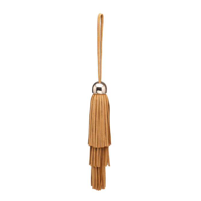 Faux suede tassel bag charm wholesale