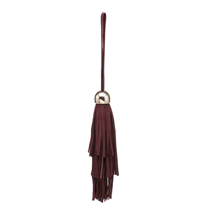 Faux suede tassel bag charm wholesale
