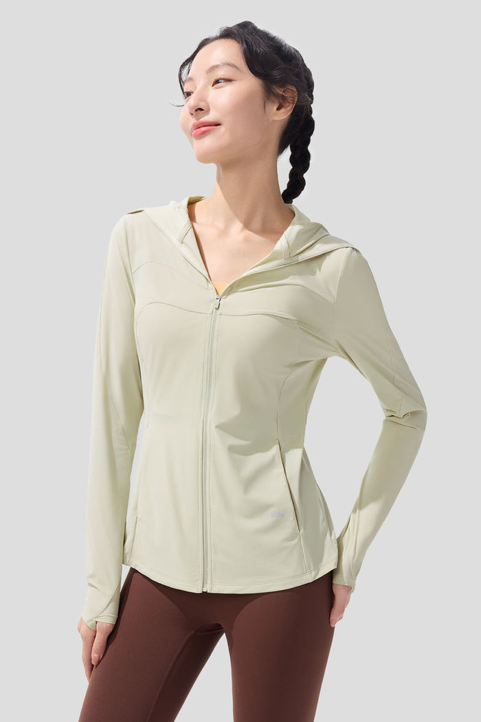 beneunder women's sun protection jacket #color_beige