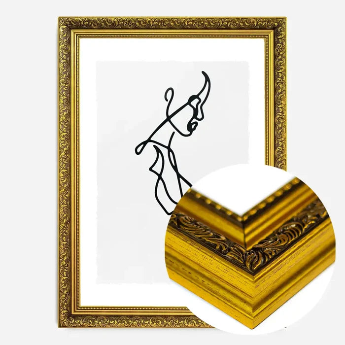 21x30cm | 8¼ x 11¾in / Gold Ornate Frame