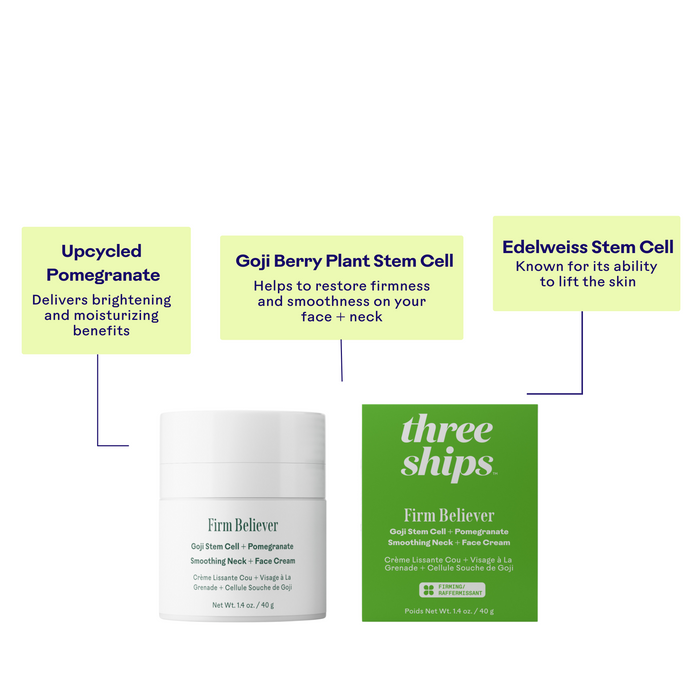 Three Ships-Firm Believer Goji Stem Cell + Pomegranate Smoothing Neck + Face Cream-Skincare-628110639097_6_Benefit-The Detox Market |