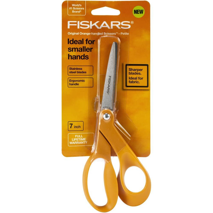 Fiskars Premier Petite Original Orange-Handled Scissors 7 Inch