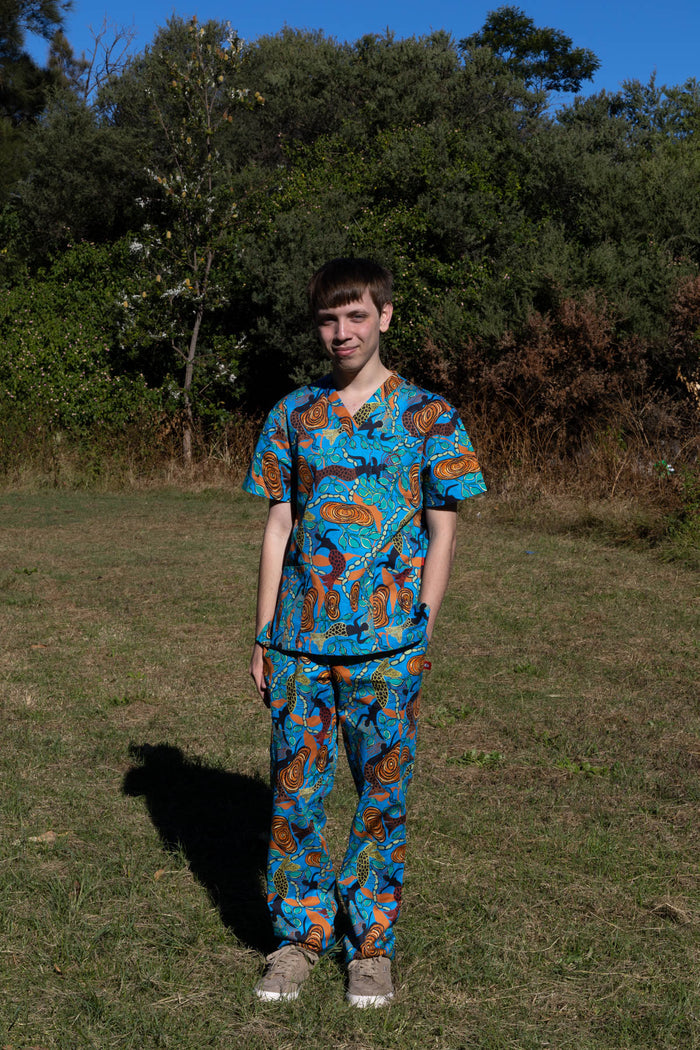 Five Islands - Unisex Printed Scrub Pants