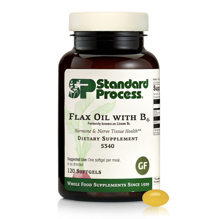 Flax Oil with B6 (Formerly Linum B6) (120 softgels) by Standard Process