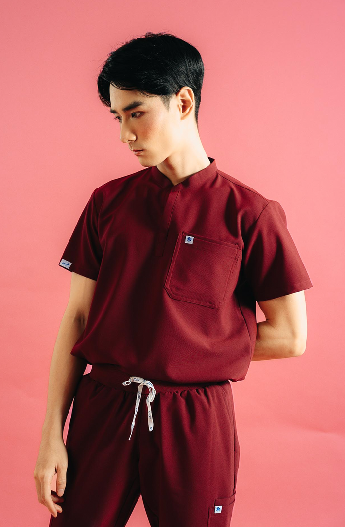 Flexitone® Custom Fit Mandarin Men Scrub Top