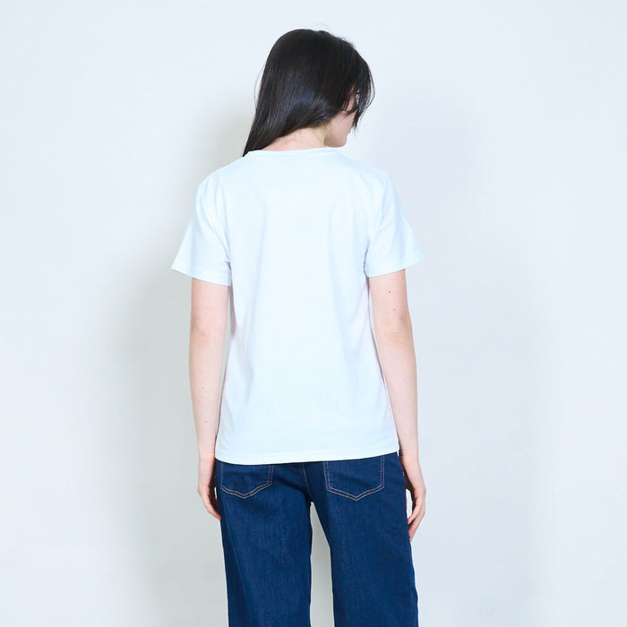 Floral heart embellished cotton touch t-shirt wholesale