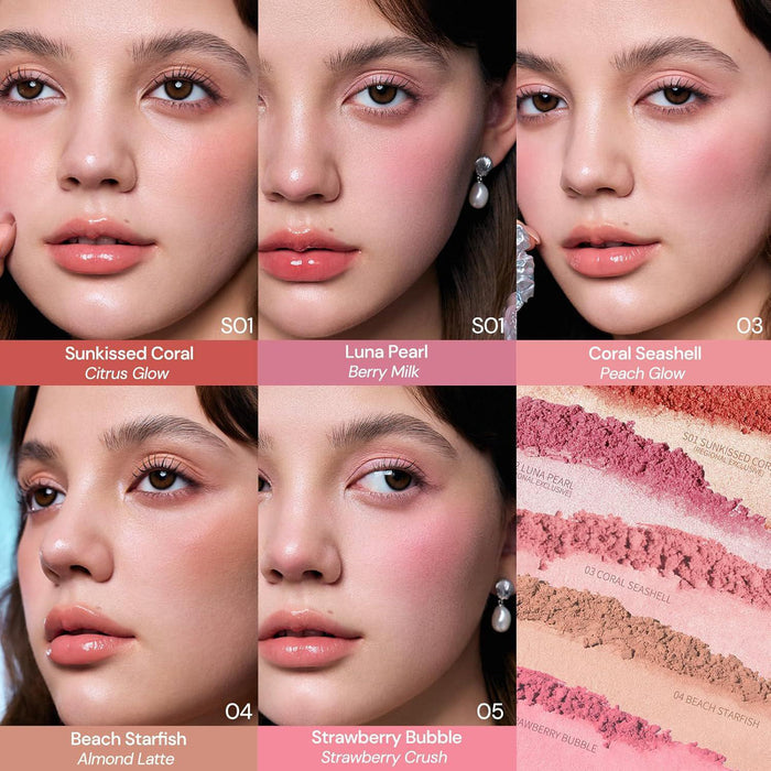 Flower Knows Shell's Jewel Silk Satin Blush 5 g