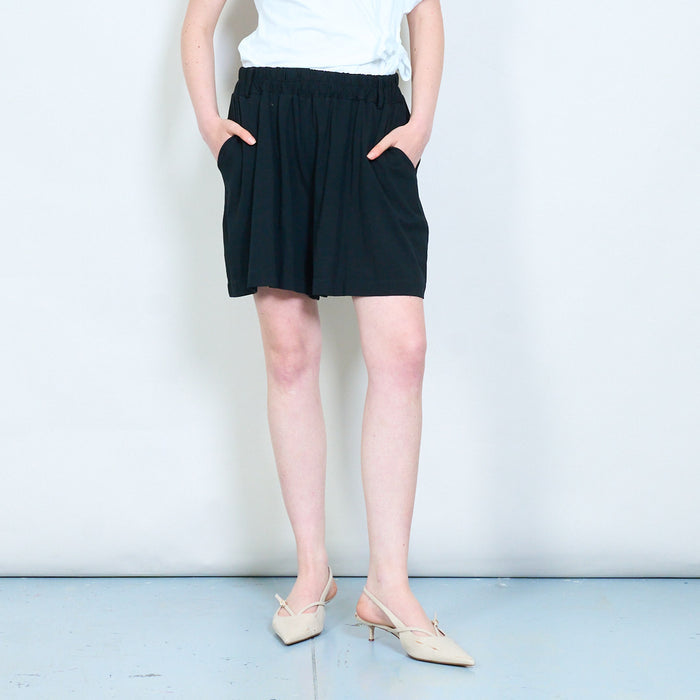Fluid pull-on tailored shorts wholesale