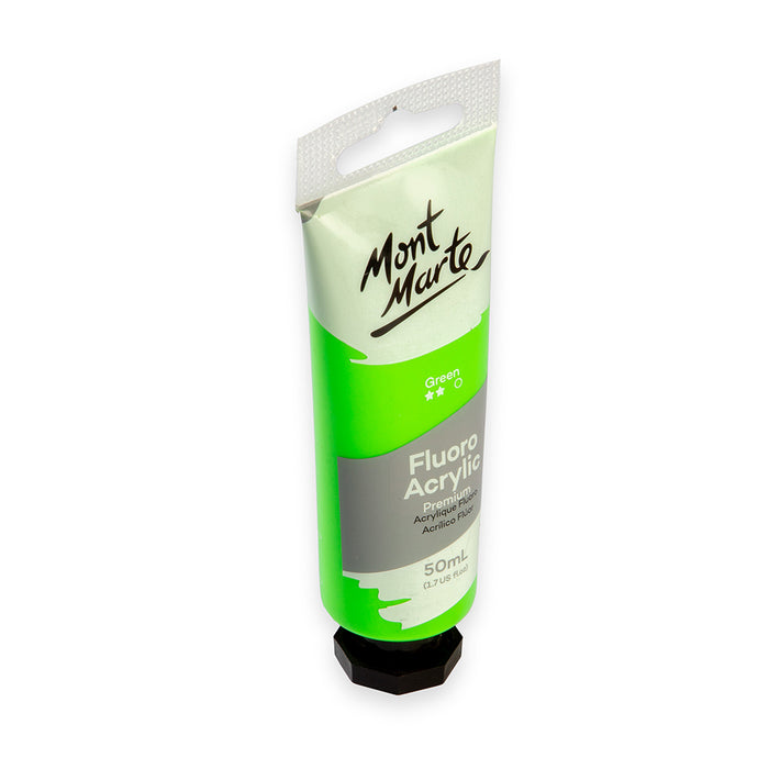 Fluoro Acrylic Paint Premium 50ml (1.7 US fl.oz) Tube - Green
