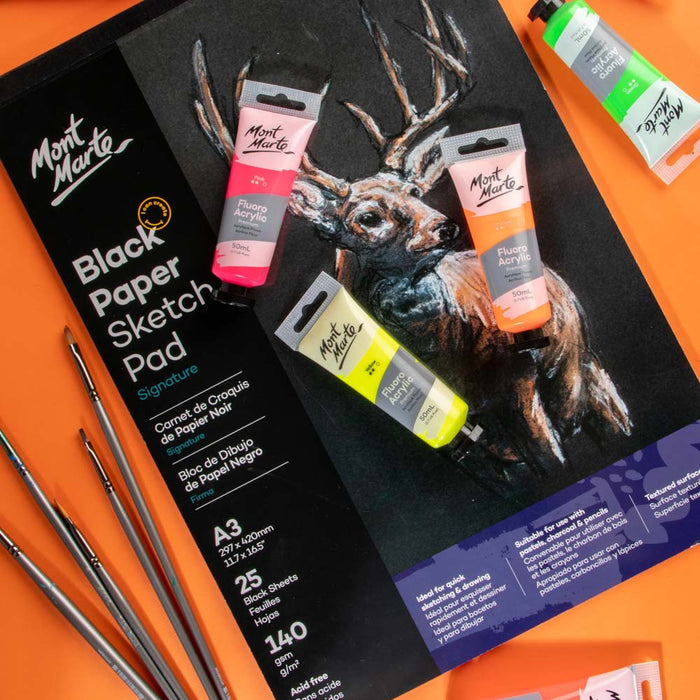 Fluoro Acrylic Paint Premium 50ml (1.7 US fl.oz) Tube - Pink