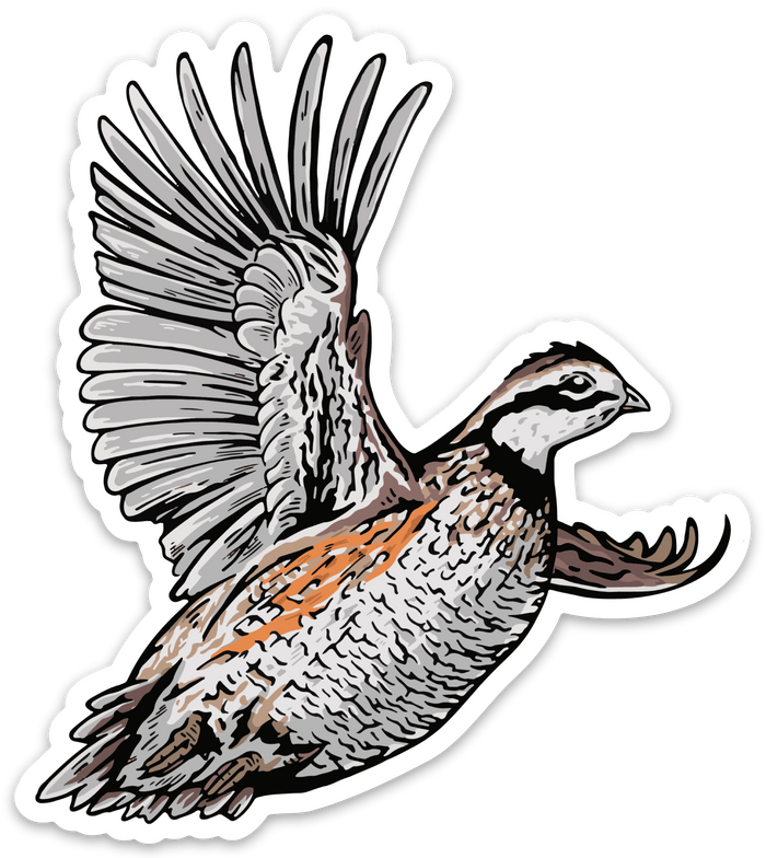 Fly Like Quail Decal Sticker