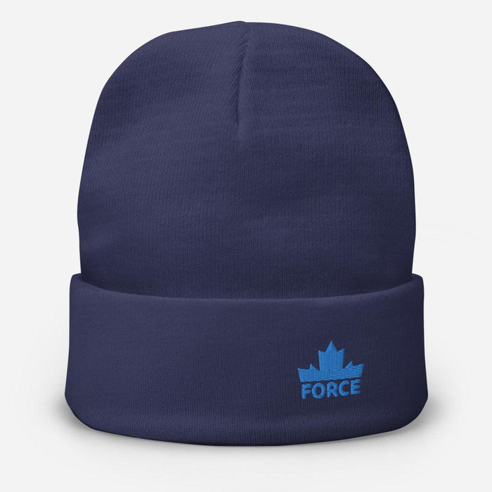 FORCE Blue Embroidered Beanie - Billyforce Shop