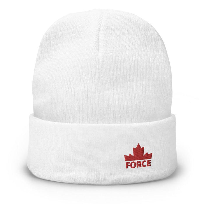 FORCE Red Embroidered Beanie - Billyforce Shop