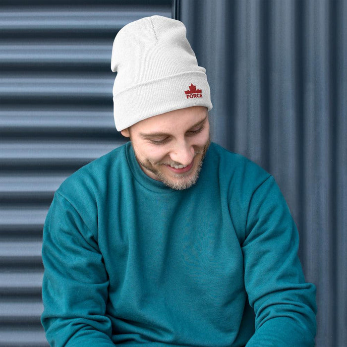FORCE Red Embroidered Beanie - Billyforce Shop