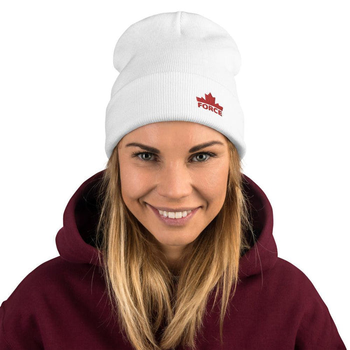 FORCE Red Embroidered Beanie - Billyforce Shop