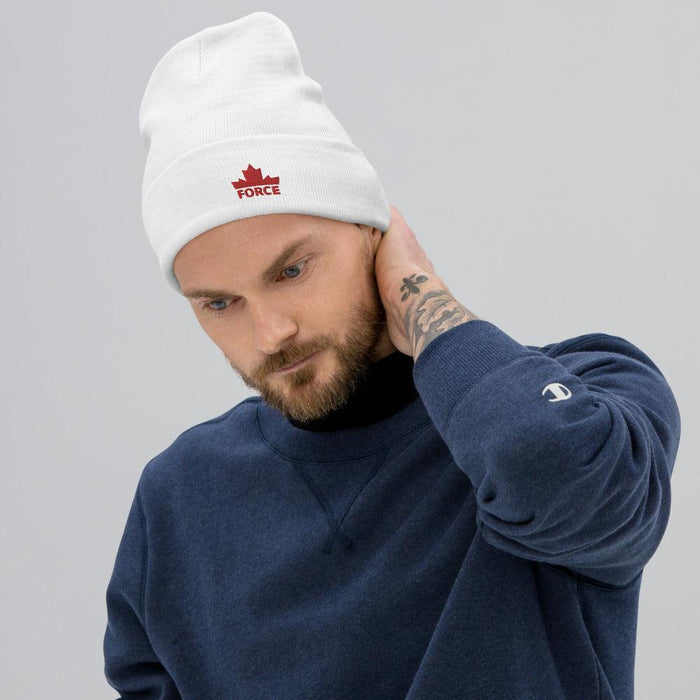 FORCE Red Embroidered Beanie - Billyforce Shop