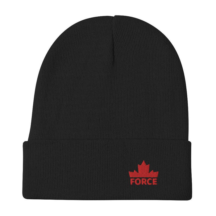 FORCE Red Embroidered Beanie - Billyforce Shop
