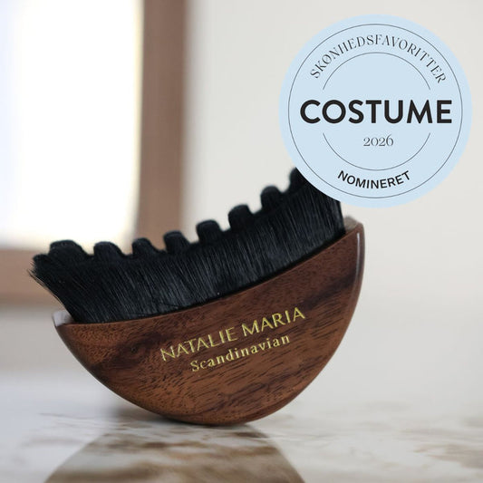 FORUDBESTILLING: Natalie Maria Scandinavian | THE ORIGINAL | Depuff Face brush i valnød