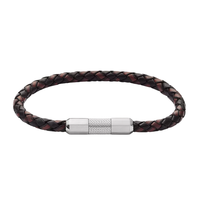 Fossil Machine Knurled Texture LeatHer Bracelet JF04918040