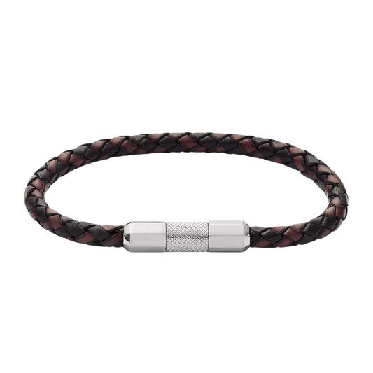 Fossil Machine Knurled Texture LeatHer Bracelet JF04918040