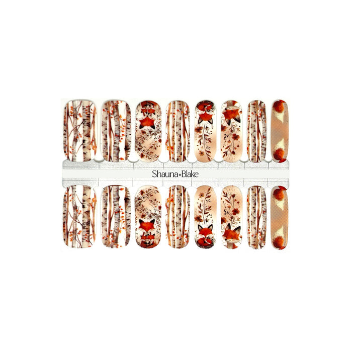 Foxy Forest Exclusive Design Nail Wraps