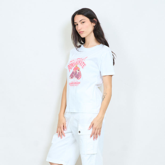 Fresh pomegranate graphic cotton t-shirt wholesale