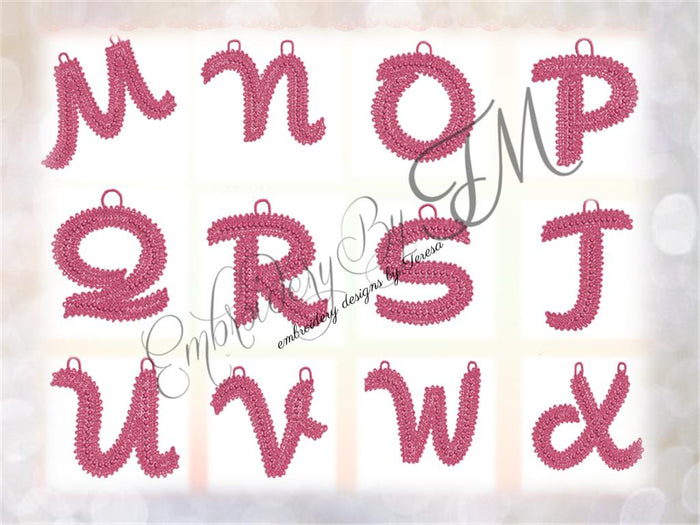 FSL alphabet/4x4 hoop