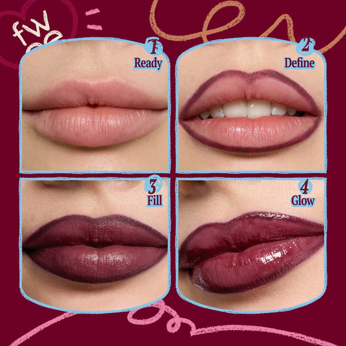 FWEE Long - Lasting Dual Coloring Stick Lip Liner قلم تحديد الشفاه FWEE طويل الأمد بلونين - Princess Cosmetics Qatar