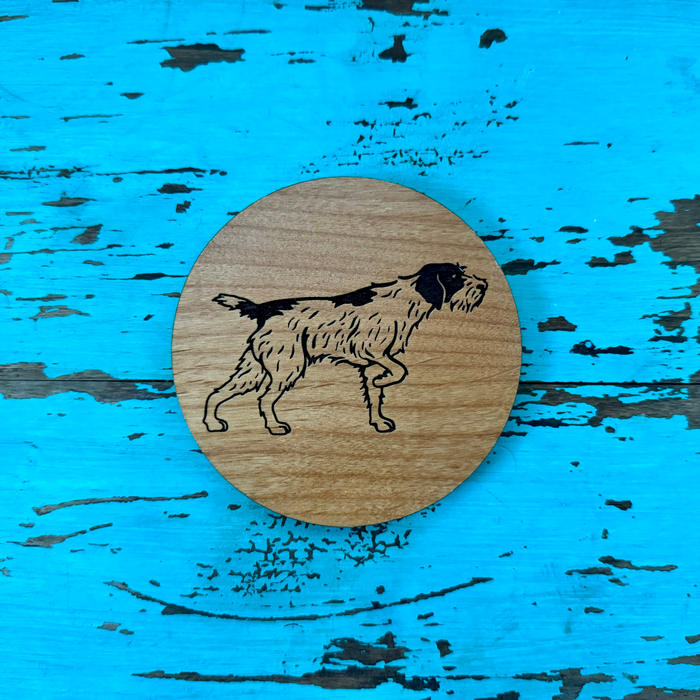 German Wirehaired Pointer Coaster Set