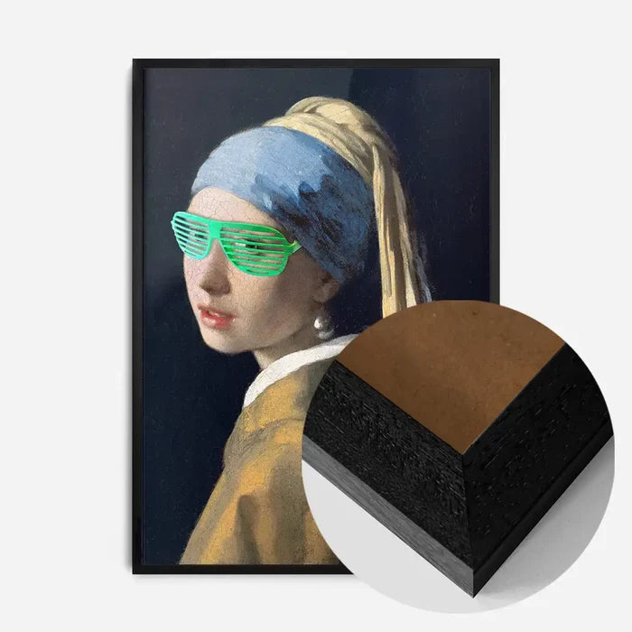 21x30cm | 8¼ x 11¾in / Black Wood Frame