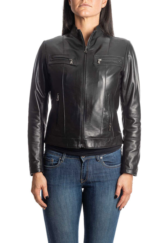 PK BY PASKAL giubbino nappa nero 327 NAPPA-NERO