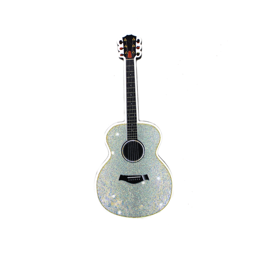GLITTER GUITAR MAGNET