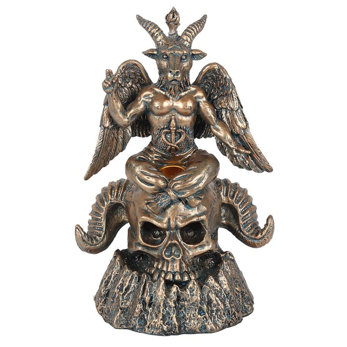 Gold Baphomet LED Backflow Incense Burner 🇬🇧