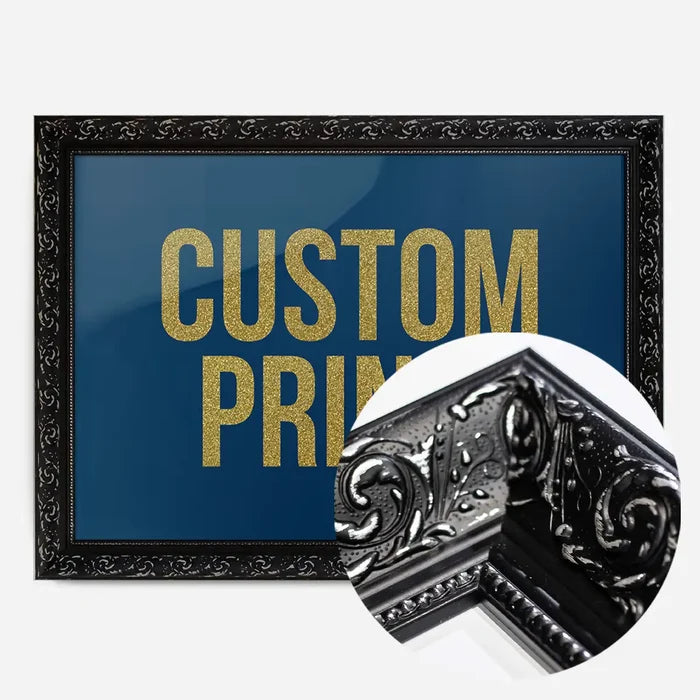 21x30cm | 8¼ x 11¾in / Black Ornate Frame