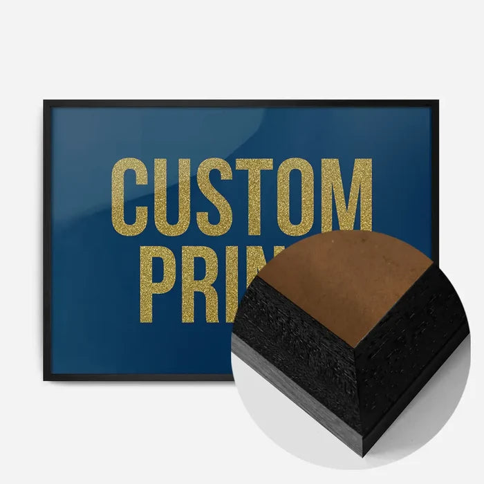 21x30cm | 8¼ x 11¾in / Black Wood Frame
