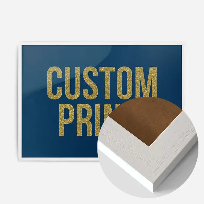 21x30cm | 8¼ x 11¾in / White Wood Frame