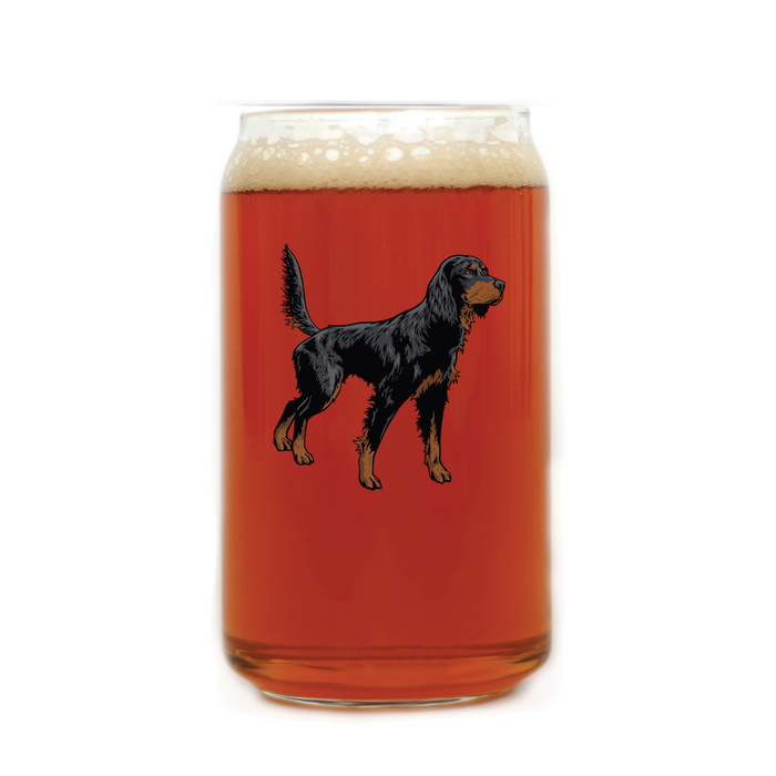 Gordon Setter Beer Can Glass