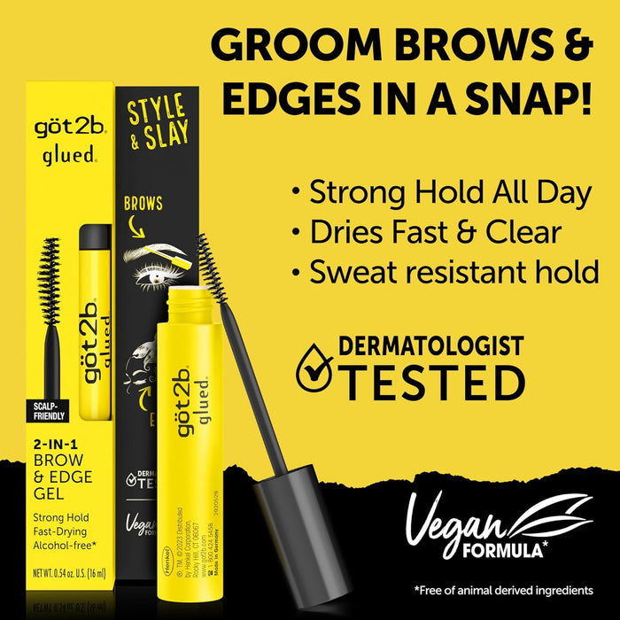 GOT 2B GLUED 2 in 1 brow & edge gel جل الحواجب اثنان في واحد من كوت توبي