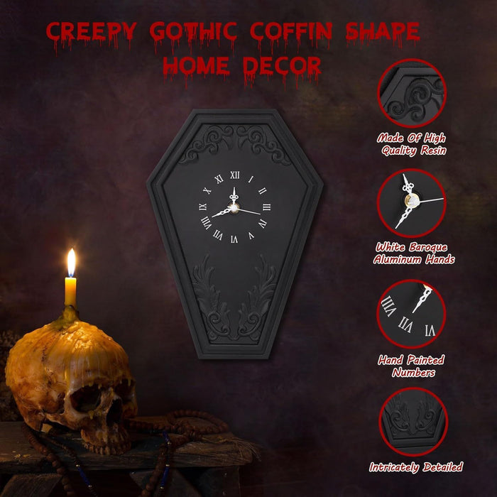 Gothic Coffin Dark Style Wall Clock 🇨🇳