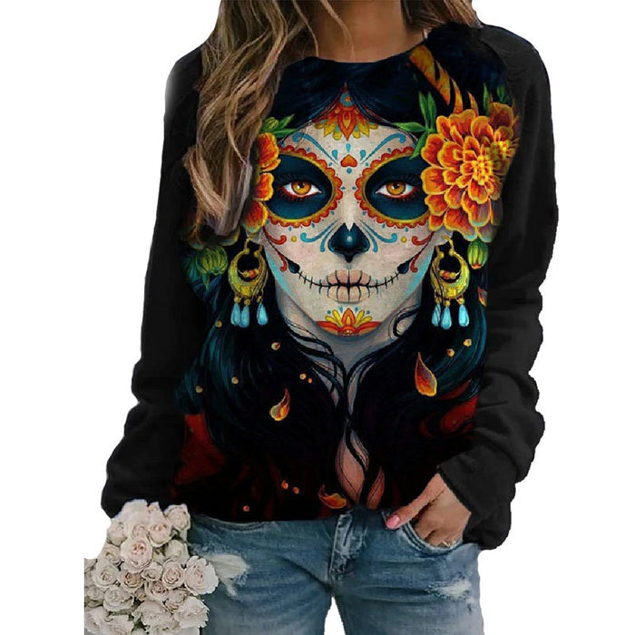Gothic Print sweatshirt 🇨🇳